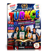Tüm Sınavlar İçin TÜRKÇE – Görüntülü Dersler İlaveli Renkli Eğitim Seti!