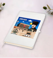 Ankara Tasarımlı Beyaz Defter