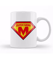 Superhero Super Mom Süperanne 01 Kupa Bardak Porselen