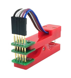 5 Pin Programlama Aparatı 2.54mm Pogo Pin Yaylı Mandal Klips Seri Üretim Entegre