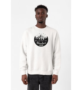 Let The Adventure Begin Beyaz Erkek 2ip Sweatshirt