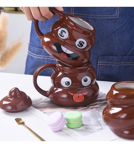 Kaka Kupa Emoji Dil Çıkaran Özel Tasarım Hediyelik