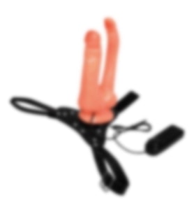 River World Çift Başlık 15 ve 13 cm Uzunluğu Olan Çatal Protez Strapon Titreşimli Vibratör