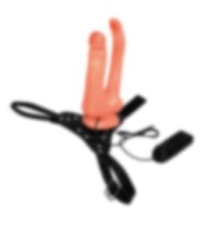 River World Çift Başlık 15 ve 13 cm Uzunluğu Olan Çatal Protez Strapon Titreşimli Vibratör