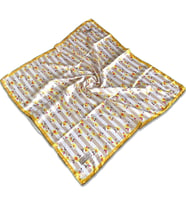 La Boutique Sarı Çiçek Desen Classical Eşarp 1842-01  34456