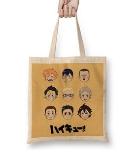 Haikyuu Karasuno 01 Bez Çanta Uzun Saplı