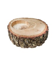 20 Adet Ağaç kütük tealight mumluk oval büyük pk:1 Nikah Şekeri Malzemeleri-