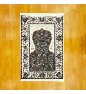 Lüks Mihraplı Türk Motifli Dijital Baskı Seccade