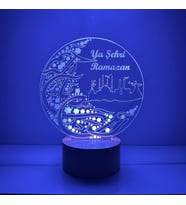 3 Boyutlu Ramazan Hediyesi 3d Ya Şehri Ramazan Ayı Dini Motifler Gece Lambası