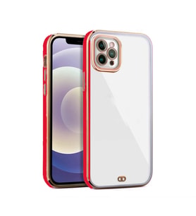 iPhone 11  Pro    arka    Kapak Kılıf   Renkli  Kırmızı    kenarlı  rose