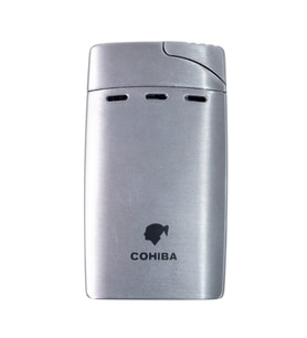 Cohiba Çift Torch Pürmüz Gümüş Puro Çakmağı - TR9026