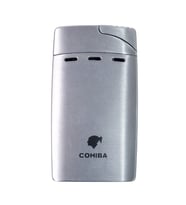 Cohiba Çift Torch Pürmüz Gümüş Puro Çakmağı - TR9026