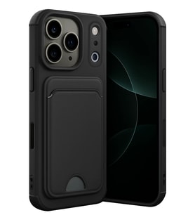 iPhone 17 Pro Kelvin Kartvizitli Silikon - Siyah