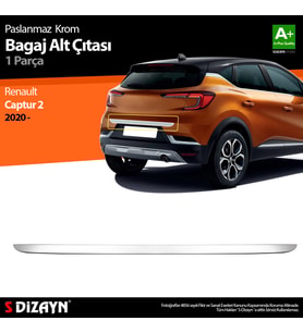Renault Captur 2 Krom Bagaj Alt Çıtası 2020 Üzeri