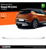 Renault Captur 2 Krom Bagaj Alt Çıtası 2020 Üzeri