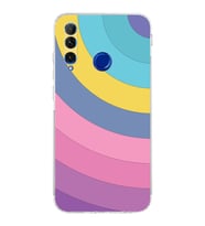 Huawei Honor 20 Lite  Kamera korumalı Kapak Renk Cümbüşü Tasarımlı  Şeffaf Kılıf
