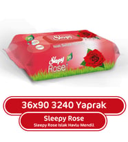 Sleepy Islak Havlu Mendil Gül Kokulu 36X90 lı 3240 Yaprak