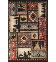 Eliana Home Baskılı, Yıkanabilir Kaymaz Taban Salon Halısı LNA1755 100x150 cm (Kahverengi)