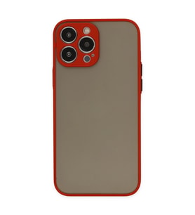 Apple İphone 14 Pro Kılıf Montreal Silikon Kapak - Kırmızı
