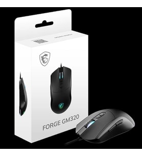 MSI FORGE GM320 12800 DPI 1000Hz RGB Kablolu Siyah Gaming Mouse