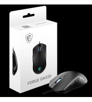 MSI FORGE GM320 12800 DPI 1000Hz RGB Kablolu Siyah Gaming Mouse