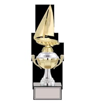 ODAK KUPA - Figürlü Kupalar - Yelken Figürlü Kupalar FG-046 C - 33 cm