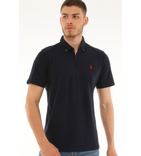T8583 DEWBERRY ERKEK T-SHIRT-LACİVERT