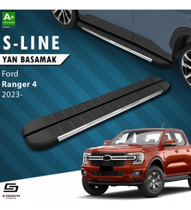S-Dizayn Ford Ranger 4 S-Line Krom Yan Basamak 203 Cm 2023 Üzeri A+ Kalite