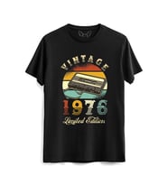 Vintage 1976 Limeted Edition Siyah Tshirt