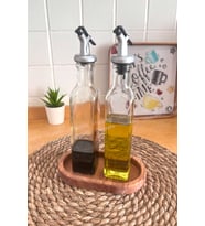 Doğal Kayın Ağacı Ahşap Yağdanlık, Çerezlik, Sunumluk, Takı Organizeri - 17x10 cm