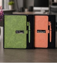 Kişiye Özel Deri Ajanda & Kalem Seti Premium Kutulu İsimli
