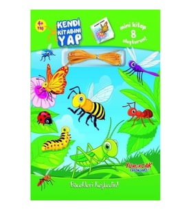 Kendi Kitabını Yap - Böcekleri Keşfedin 4+ Yaş