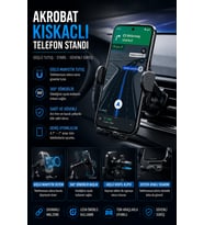Ayarlanabilir Araç Konsol Telefon Tutucu Sağlam Telefon Standı