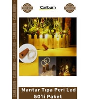#PeriLed Dekoratif Günışığı Aydınlatma Şişe Süsleme Kaliteli Mantar Tıpa Peri Led 50'li Paket