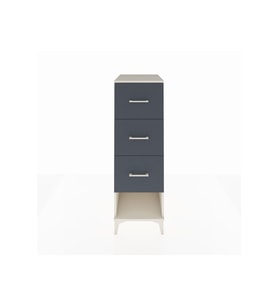 Kronos Dolap 3 Çekmeceli 44x59x134 Aytaşı-Antrasit