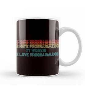 Programming Programmer Software Developer Debugging Coding Kupa Bardak Porselen
