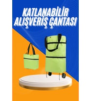 Alışveriş Çantası Katlanabilir Pazar Arabası Tekerlekli Pazar Arabası Katlanabilir