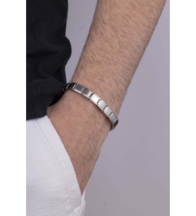 Gümüş Pazarım Rodyum Kaplama İtalyan Charm Çelik Bileklik