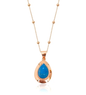 Pear Firuze Kolye - Rose