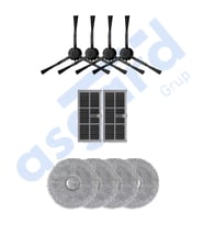 DREAME X30PRO-L10S PRO ULTRA-X30 ULTRA UYUMLU 4 Yan Fırça 2 Filtre 4 Mop