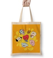 Bts Kpop Adorable Characters 01 Bez Çanta Uzun Saplı