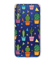 PrintiFy Samsung Galaxy M10 ile Uyumlu Water Color 4  Kamera Korumalı Şeffaf  Kılıf