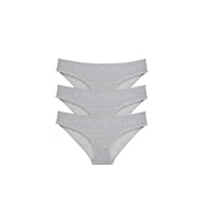 3 adet Süper Eko Set Likralı Kadın Slip Külot Gri