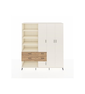 Hyperion Dolap 14 Raflı 4 Çekmeceli 4 Kapaklı 220x44x243 Aytaşı-Aytaşı/Çam