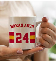BK Gift Kişiye Özel İsimli Taraftar Beyaz Kupa Bardak-3, Arkadaşa Hediye, Doğum Günü Hediyesi