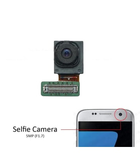Samsung Galaxy S7 G930F İle Uyumlu Ön Kamera İthal (Siyah)