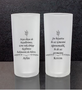 eJOYA Kişiye Özel 2'li Rakı Bardağı 111475
