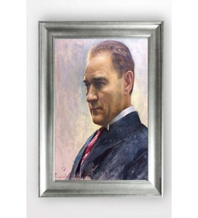 Gümüş Çerçeveli Atatürk Tablo a466