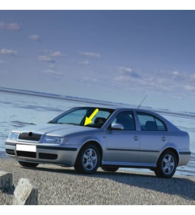 Skoda Octavia A4 1997-2000 Ön Cam Sol Silecek Kolu 1U1955409 (Siyah)