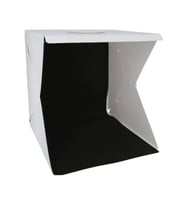 20 x 20 CM Profesyonel Stüdyo Led Işıklı Çift Sıra Ürün Fotoğraf Çekim Çadırı